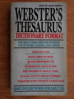 Webster`s thesaurus