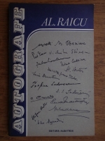 Anticariat: Alexandru Raicu - Autografe. File de istorie literara