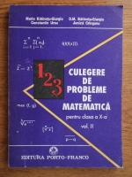 Maria Batinetu Giurgiu, Constantin Ursu - Culegere de probleme de matematica pentru clasa a X-a (volumul 2)