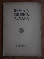 Revista Istorica Romana, volumul 3, fasc. IV (1933)