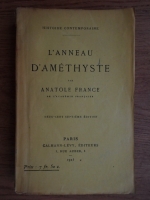 Anatole France - L'Anneau d'amethyste (1925)