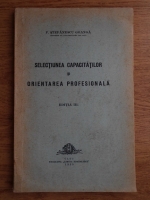 Stefanescu Goanga - Sectiunea capacitatilor si orientarea profesionala (1939)