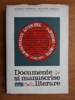Anticariat: Paul Cornea - Documente si manuscrise literare (volumul 1)