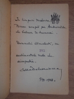 Cella Delavrancea - Vraja (cu autograful autorului, 1946)