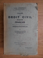Louis Josserand - Cours de droit civil positif francais