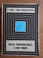 Emanuel Vasiliu - Sintaxa transformationala a limbii romane