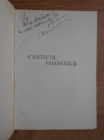 Alexandru Modrea - Cantecul pamantului (1941, cu autograful autorului)