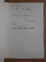 I. D. Pietrari - Ne fac dojana grea strabunii (cu autografului autorului, 1940)