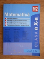 Marius Burtea - Matematica M2. Clasa a X-a. Berviar teoretic, exercitii si probleme rezolvate