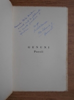 Nichita Tomescu - Genuni. Poesii (1939, cu autograful autorului)