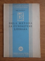 Basil Munteanu - De la metoda la cunoastere literara (1941)