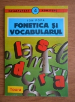 Ion Popa - Fonetica si vocabularul