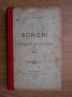 Alexandru Odobescu - Scrieri literare si istorice (volumul 1, 1887)