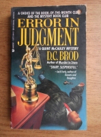 D. C. Brod - Error in judgement