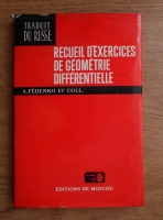 A. Fedenko - Recueil d'exercices de geometrie differentielle