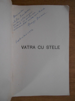 George Drumur - Vatra su stele. Poeme (cu autograful autorului, 1942)