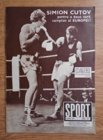 Revista Sport nr. 6. Simion Cutov pentru a doua oara campion al Europei, Iunie 1975
