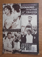 Revista Sport nr. 7. Dinamo campioana, U Craiova castigatoare a cupei, Iulie 1977