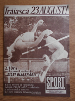 Revista Sport nr. 8. 2,18m performanta dedicata Zilei Eliberarii, August 1977