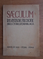 Saeculum, revista de filosofie, anul II, ianuarie-februarie 1944