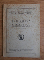 G. Zane - Ion Ghica catre N. Balcescu. Scrisori inedite din vremea pribegiei (1943)