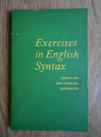 Exercises in English syntax. Compound and complex sentences