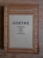 Goethe - Aufsatze uber Kunst und Literatur