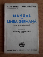 Traian Bratu, Karl Kurt Klein - Manual de limba germana. Clasa a II-a secundara (1942)