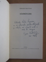 Cezar Baltag - Rasfrangeri (cu autograful autorului)