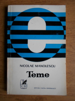 Nicolae Manolescu - Teme