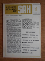 Revista romana de sah, nr. 1, 1981