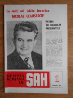 Revista romana de sah, nr. 1, 1984