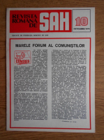 Revista romana de sah, nr. 10, 1979