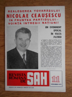 Revista romana de sah, nr. 11, 1979