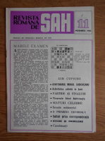 Revista romana de sah, nr. 11, 1980