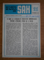 Revista romana de sah, nr. 11, 1981