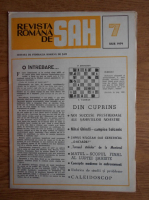 Revista romana de sah, nr. 7, 1979