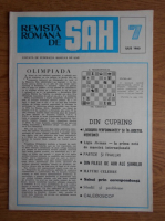 Revista romana de sah, nr. 7, 1980