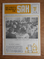 Revista romana de sah, nr. 7, 1988