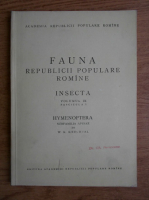 W. K. Knechtel - Fauna Republicii Populare Romane. Insecta (volumul 9)
