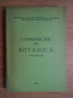 Comunicari de botanica (volumul 3)