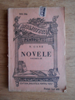 N. Gane - Novele (1925, volumul 3)