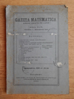 Gazeta matematica. Anul XLIX. Numarul 1, Septembrie 1943