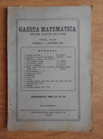 Gazeta matematica. Anul XLIX. Numarul 3, Noiembrie 1943