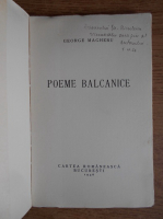 George Magheru, Poeme balkanice (1936)