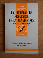 V. L. Saulnier - La litterature francaise de la Renaissance, nr 85