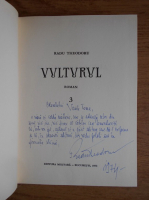 Radu Theodoru - Vulturul (volumul 3, tiraj 100 de exemplare, cu gravuri originale, cu autograful si dedicatia autorului)