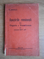 Stefan Manciulea - Asezarile romanesti din Ungaria si Transilvania in secolele XIV-XV (1941)