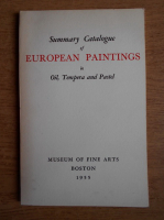 Summary catalogue of European paintings in oil, tempera and pastel