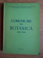 Comunicari de botanica 1957-1959
